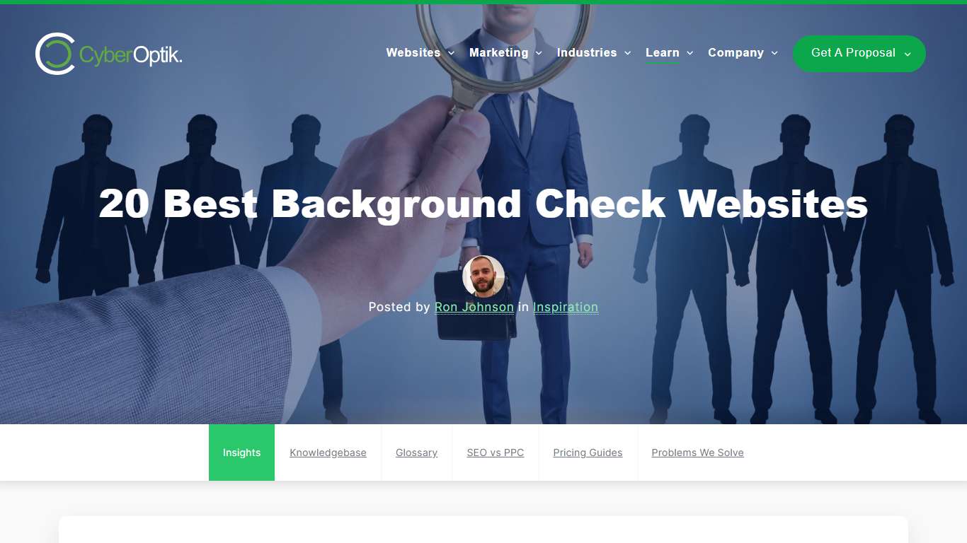 20 Best Background Check Websites of 2026 I CyberOptik