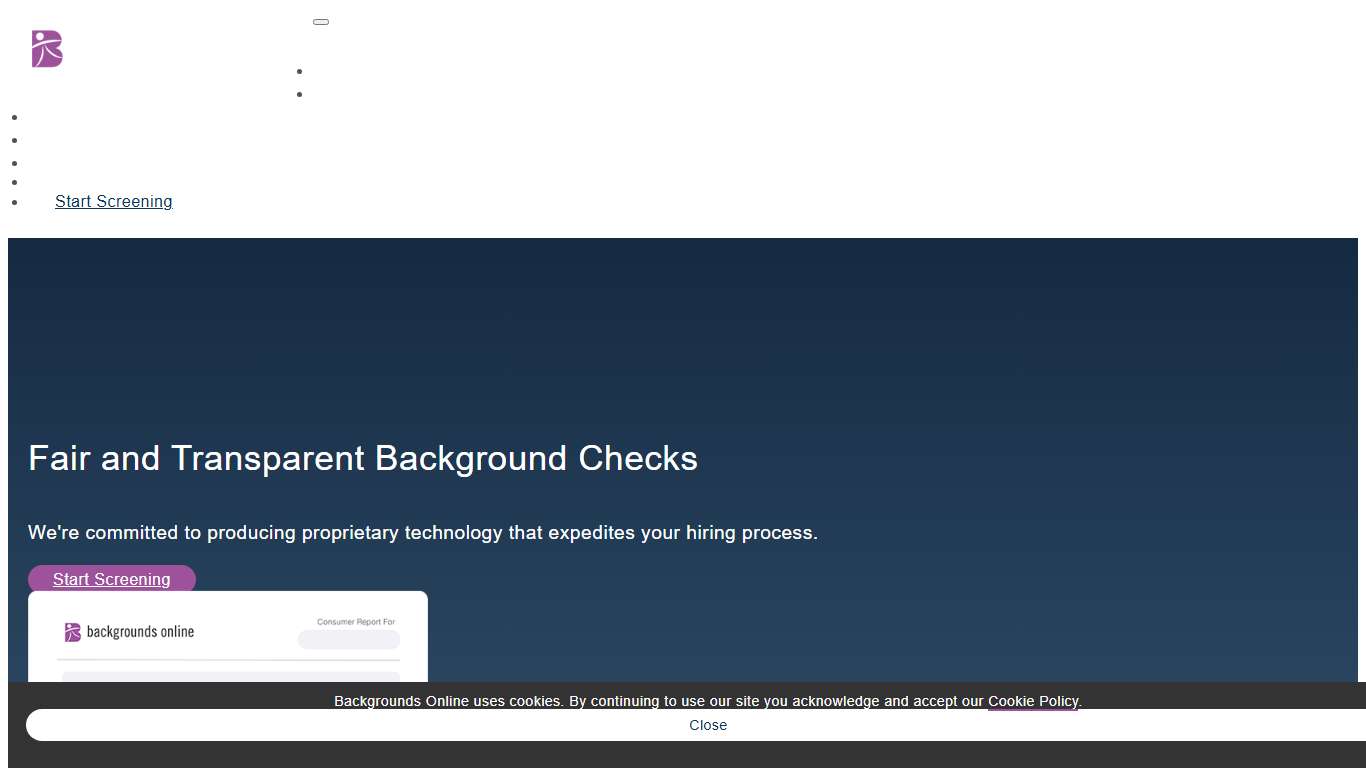 Employment Background Screening - Backgrounds Online